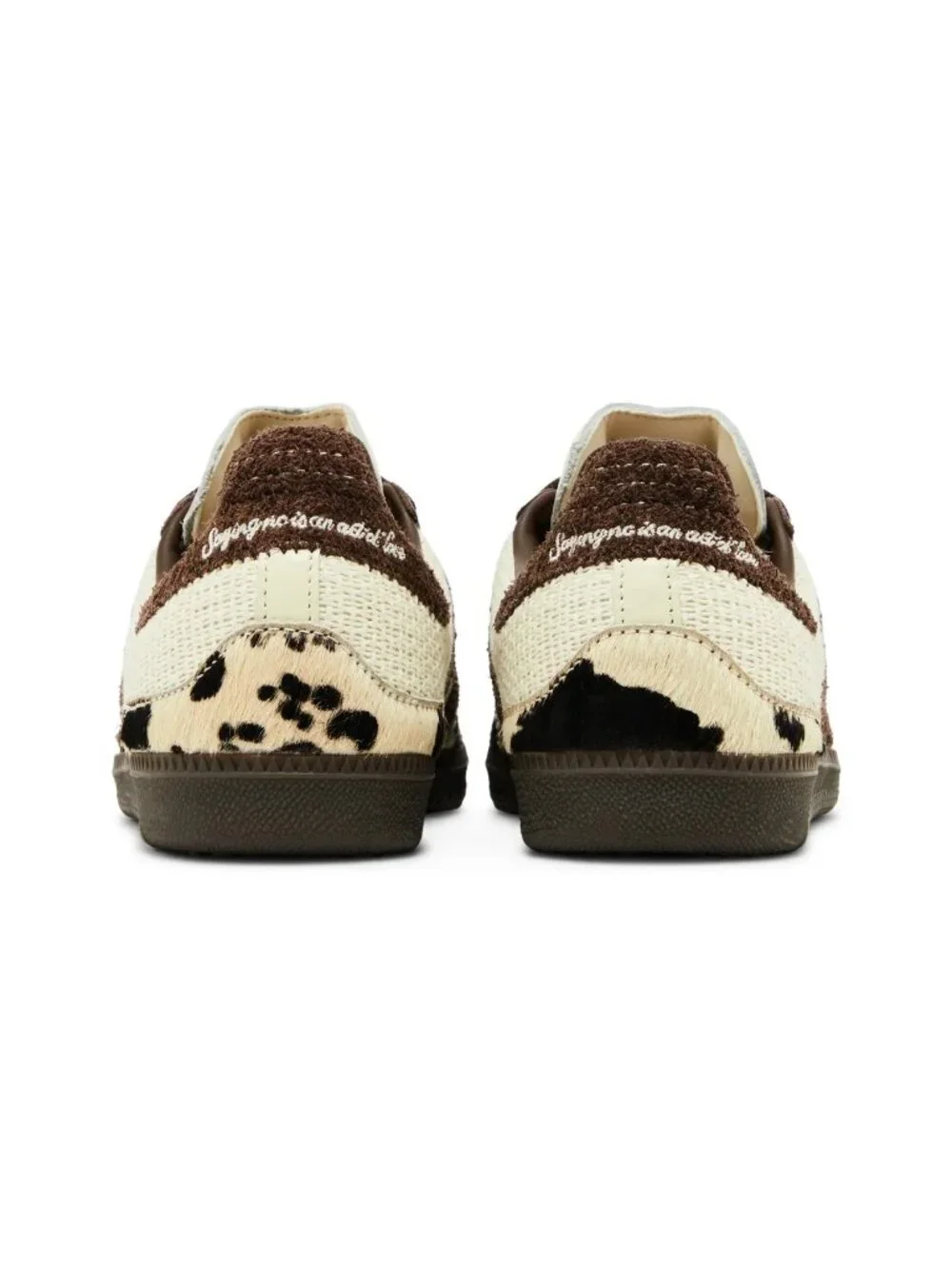 adidas Notitle x Samba Og Sz. 6.5 Brown Cow Print Unisex Sneakers - Picture 4 of 16